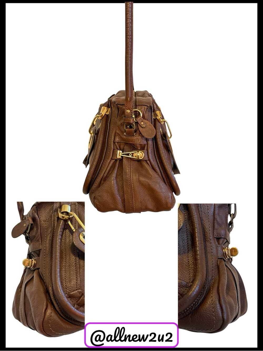 Chloe’ Paratay  Shoulder Handbag in Rock - Picture 7 of 14